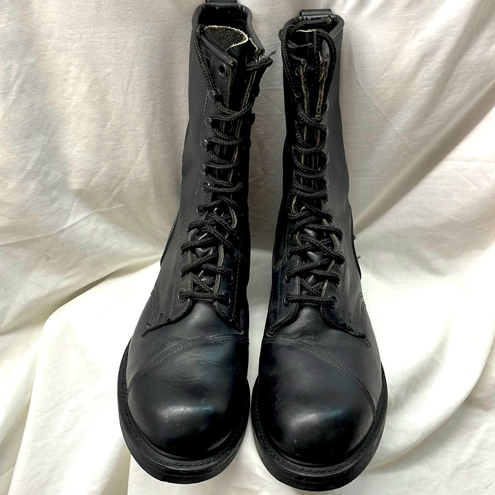 Biltrite leather steel toe combat boots men sz 9W